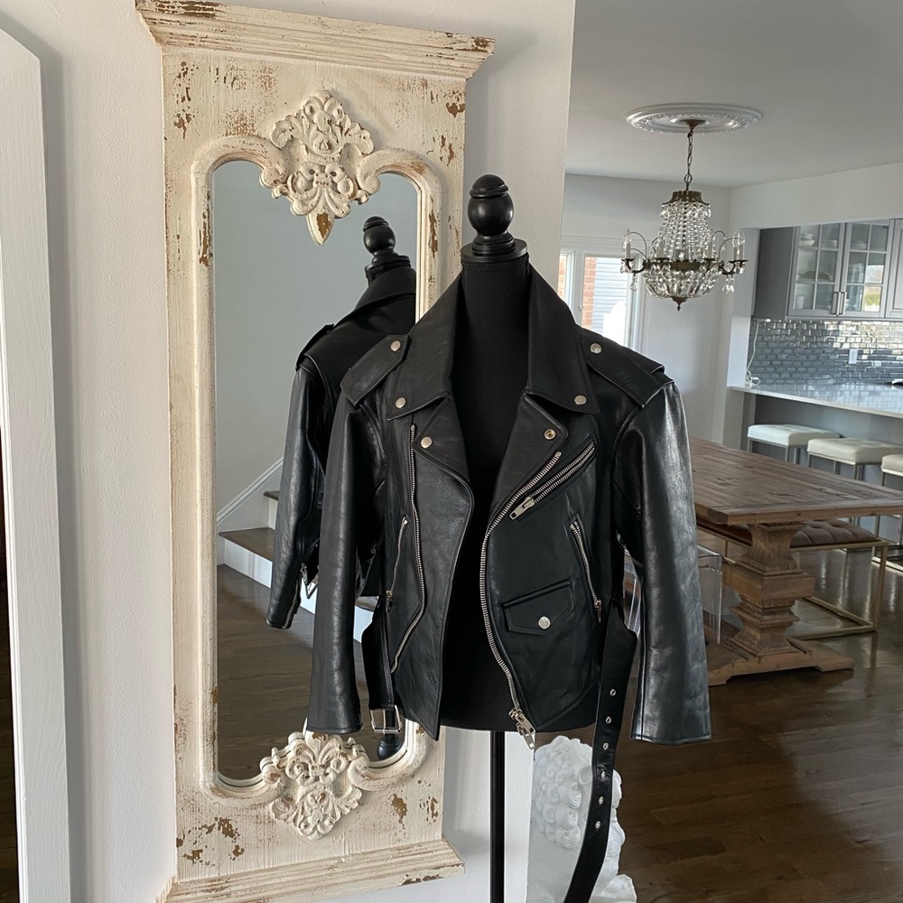 Balenciaga Leather Moto Jacket